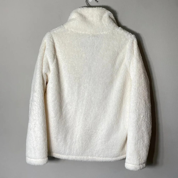 NWOT J. Crew Factory Womens XS Long Sleeve Half-Zip Sherpa Pullover Jacket White - Picture 11 of 16